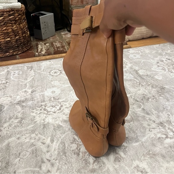 Nine West Buckle Up Boots Leather Upper size 8 - Picture 6 of 9